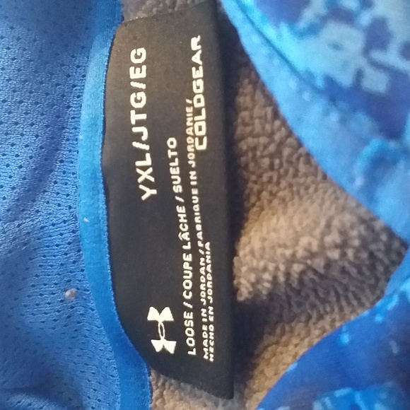 Under Armour | ColdGear Hoodie Grey And Blue - Picture 2 of 3